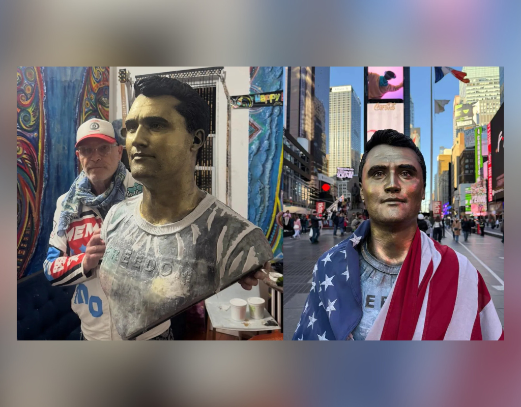 New York artist who made statue of Charlie Kirk claims no one will buy it