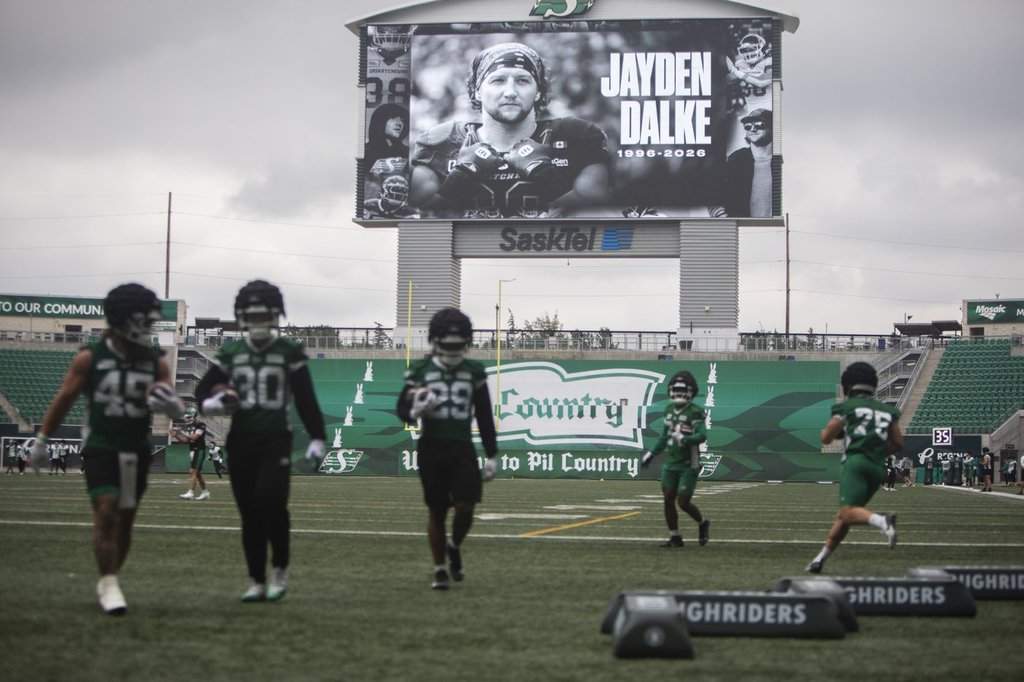 Roughriders focus on Elks game after teammate Jayden Dalke’s death