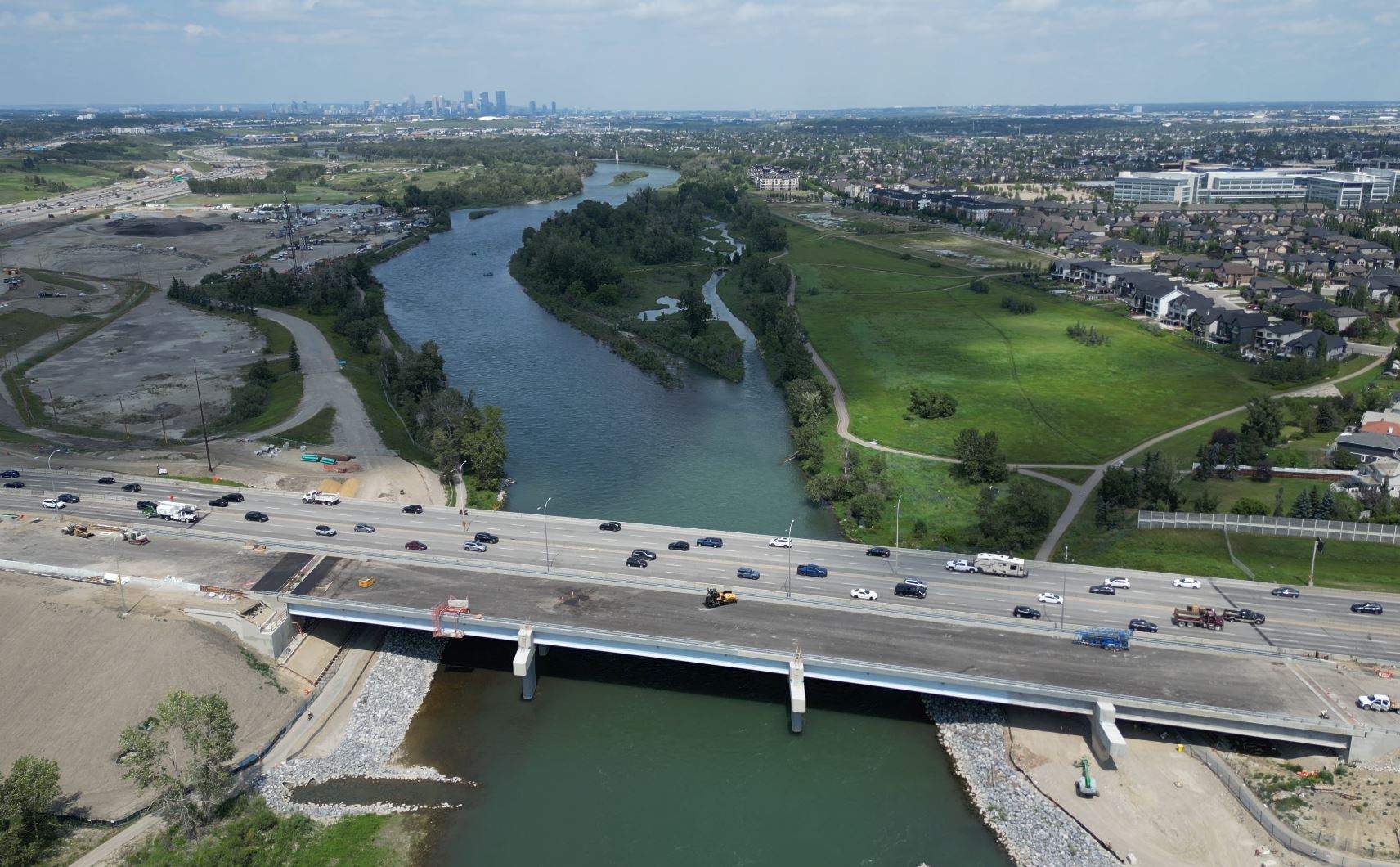 New Ivor Strong Bridge on Calgary’s Deerfoot Trail to open July 27