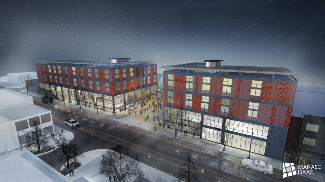 Rendering for ArtsCommon 118 in Edmonton.