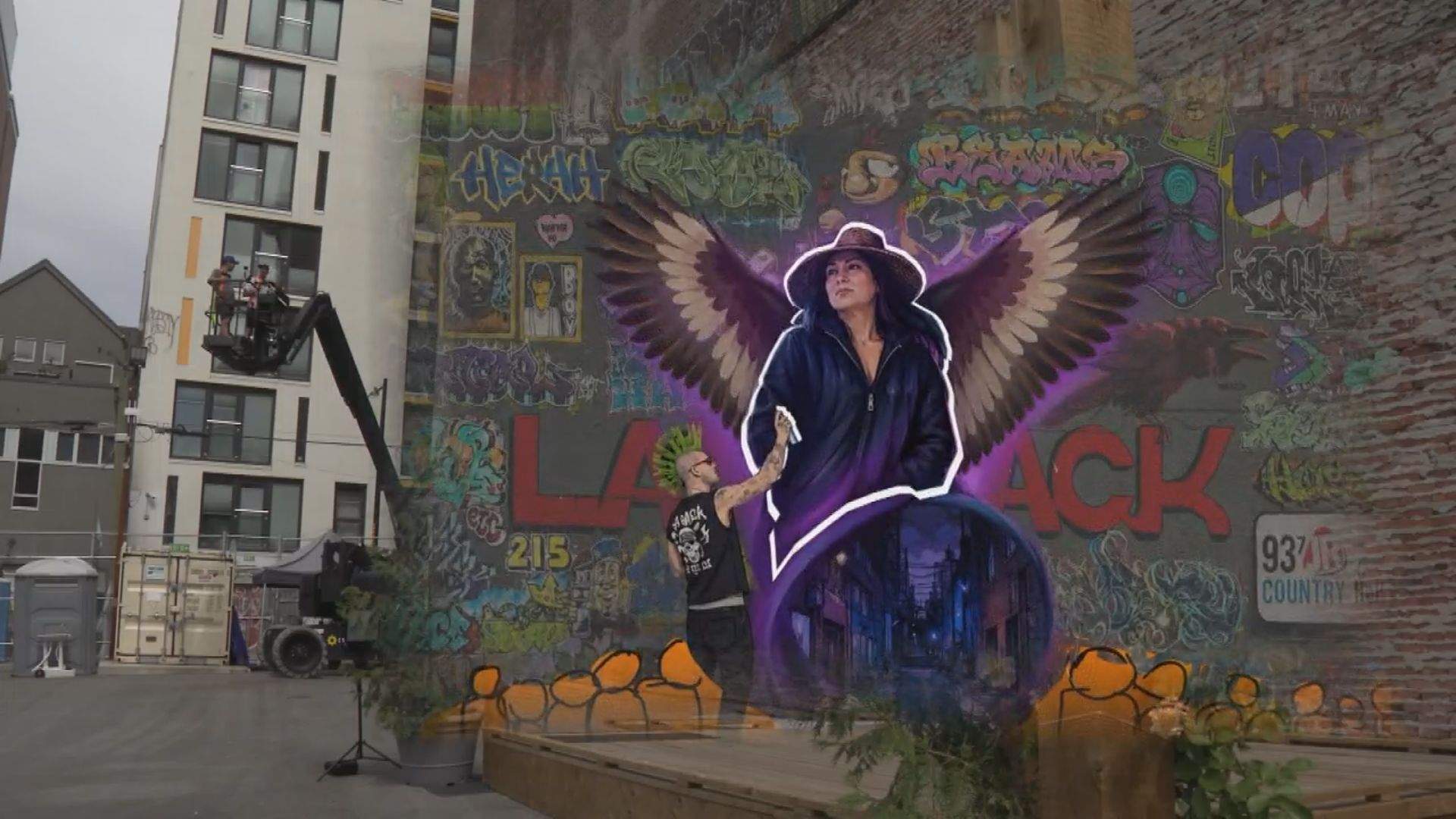 Work on legacy mural begins in Vancouver’s Downtown Eastside