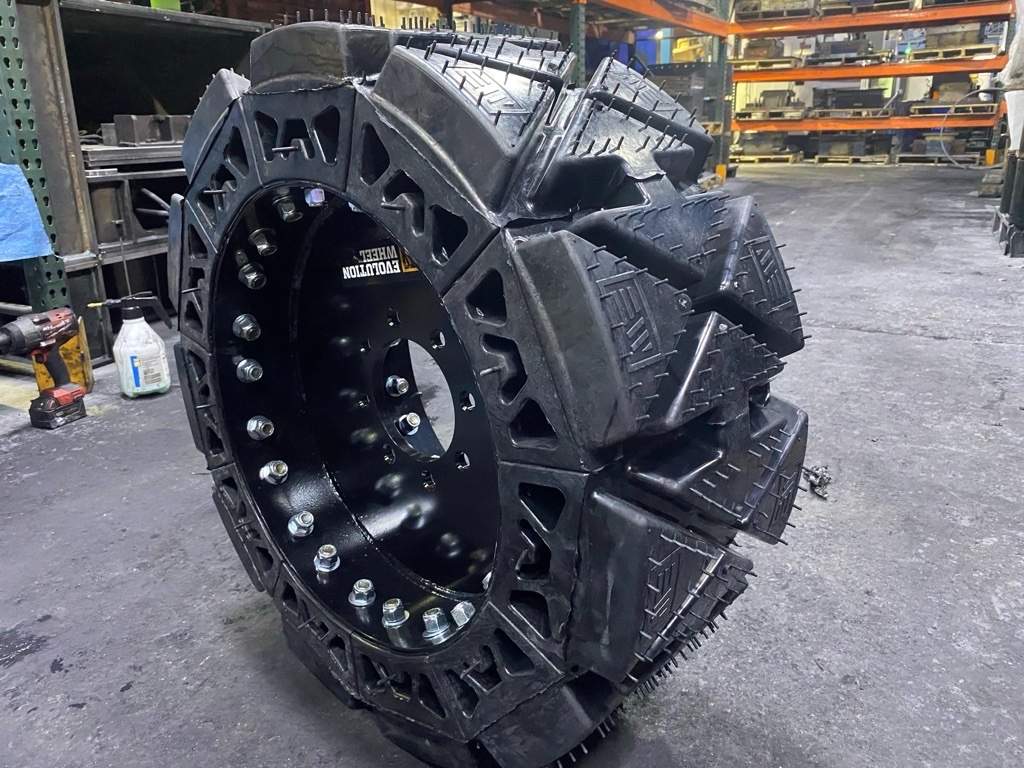 Airless tire produced at Evolution Wheel in Winnipeg