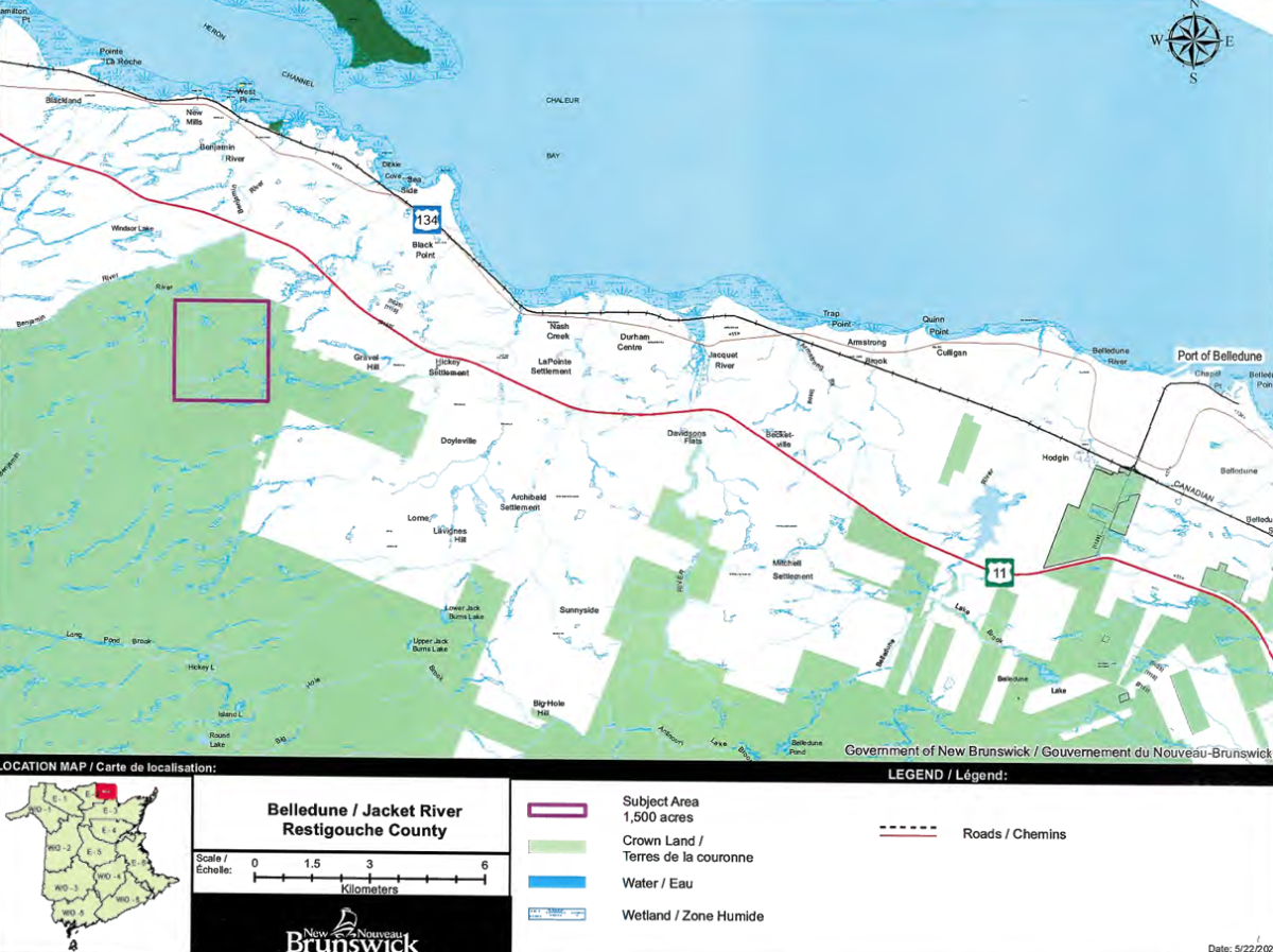 Belledune map