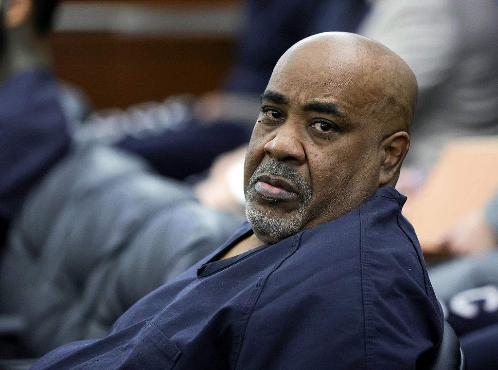 Duane Davis appears in Clark County District Court during a calendar call and motion hearing for his upcoming trial at the Regional Justice Center on August 04, 2026 in Las Vegas, Nevada. Davis was indicted on a murder charge in connection with the killing of rapper Tupac Shakur in 1996.