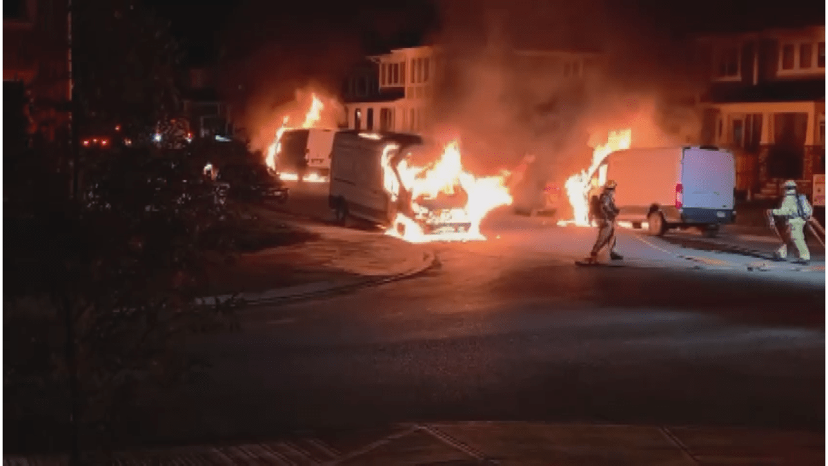 Calgary police arson unit investigating suspicious fire after vehicles found in flames