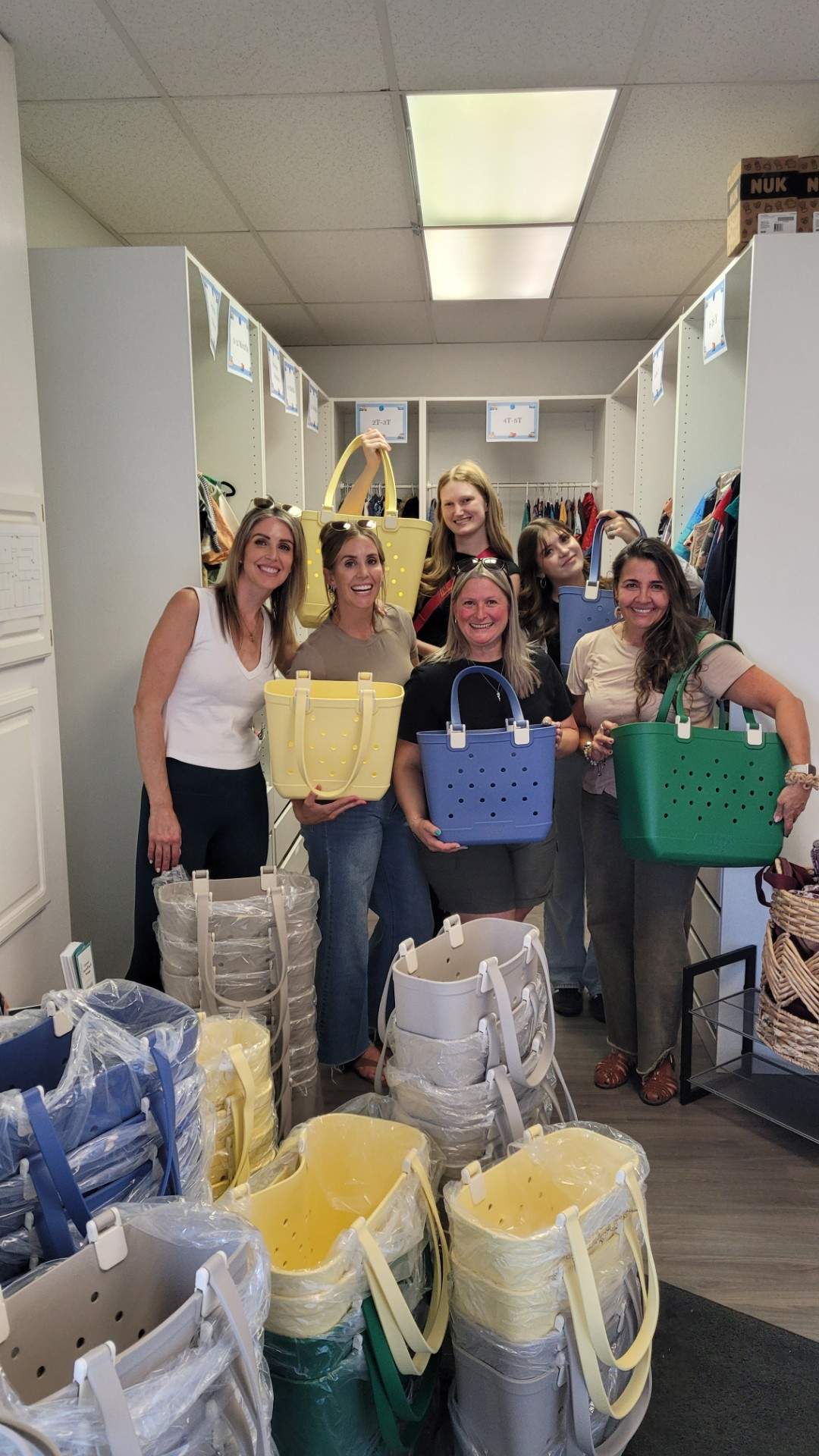 Volunteers and donors giving their time and goods to support people evacuated by the Summerland Bald Range wildfire.