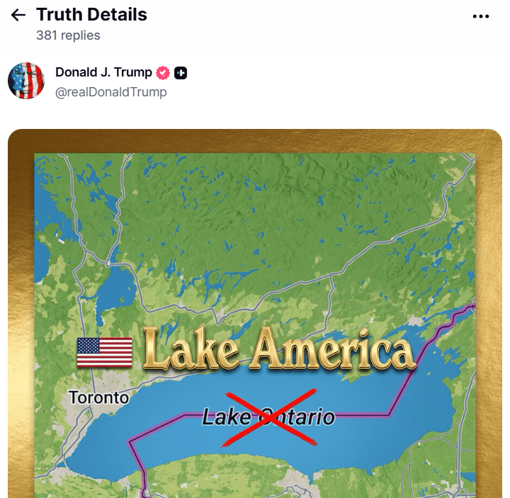 Lake America Truth Social