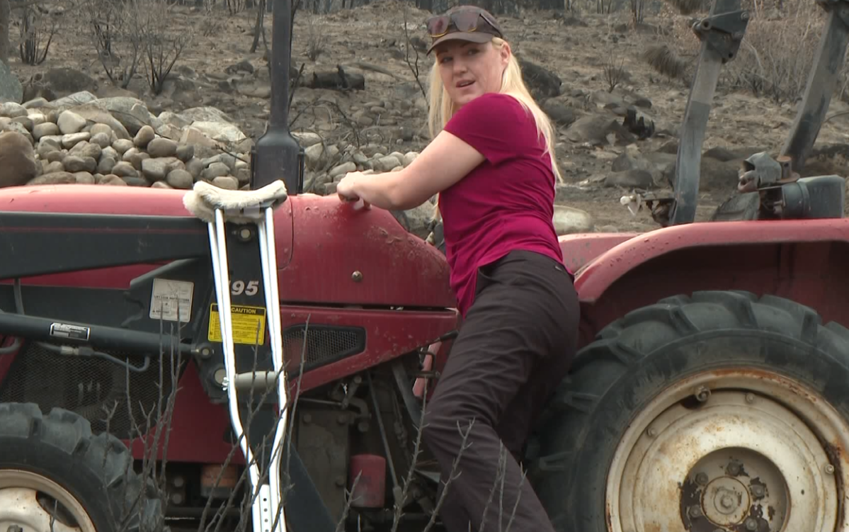 Ashley is hopeful that her tractor might not have been destroyed. It didn’t start, but it didn’t look like a destroyed tractor either.