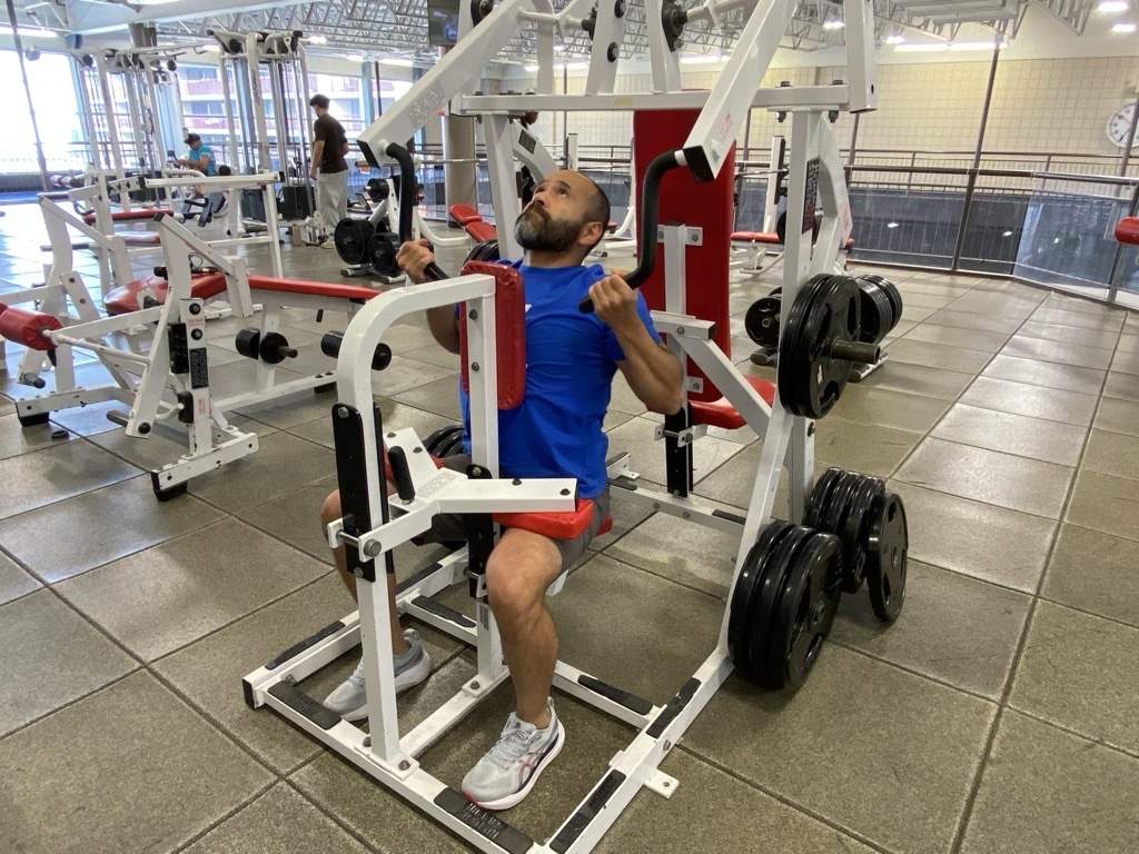 YMCA of Winnipeg Adult Program Coordinator Javi Izaguirre works out at downtown facility