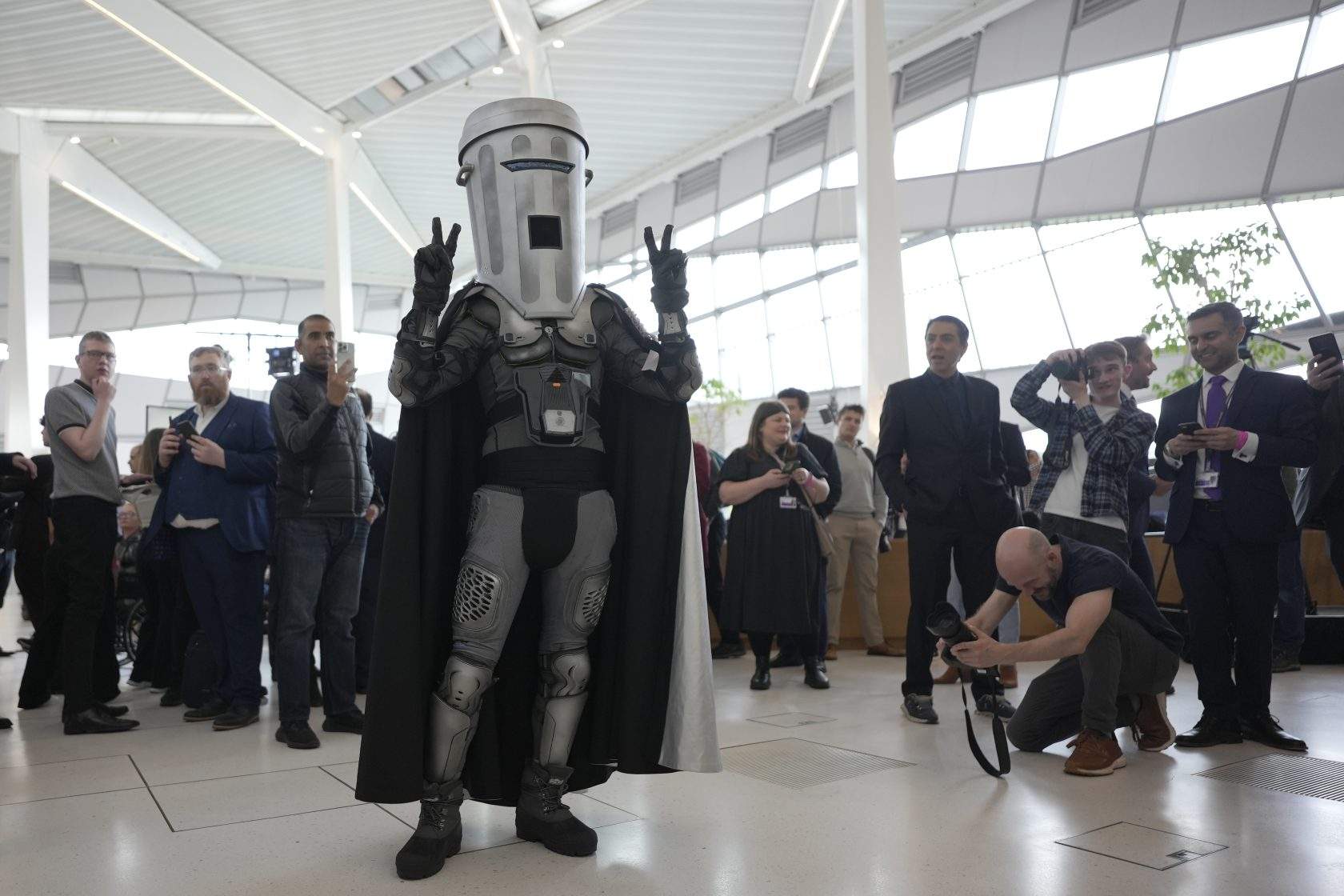 Count Binface Continues U.K. Election Run as ‘Intergalactic Space Warrior’