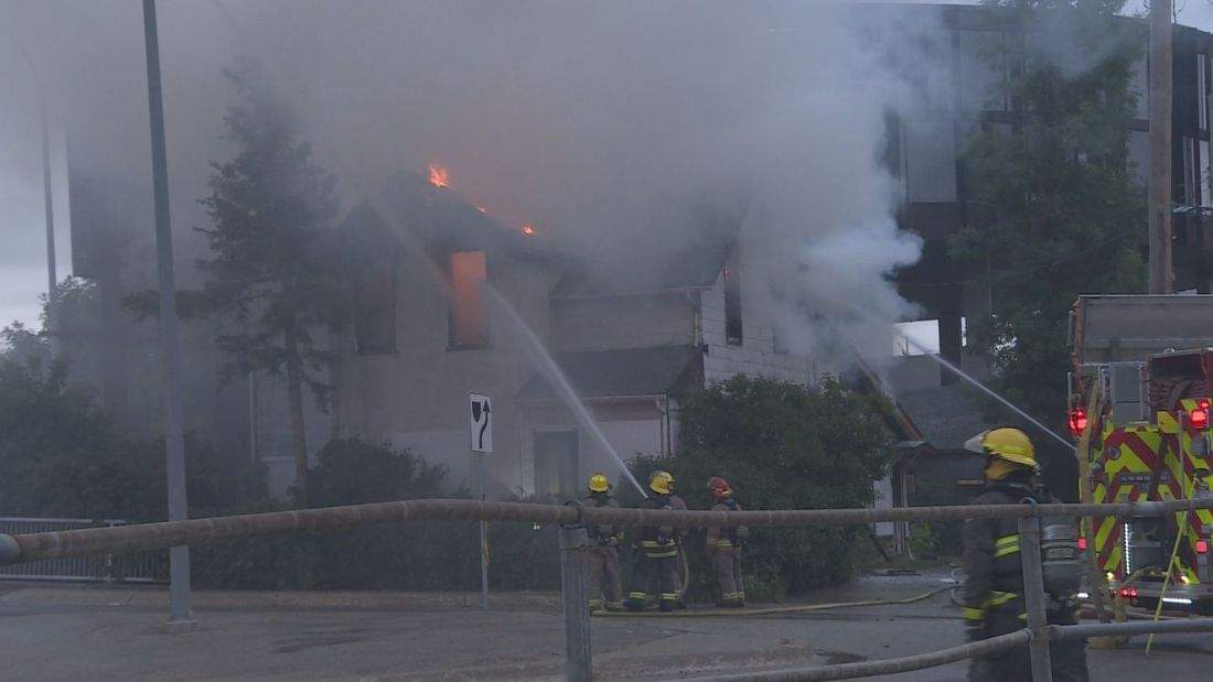 Crews fought the fire at the vacant Point Douglas home Thursday morning, WFPS said.