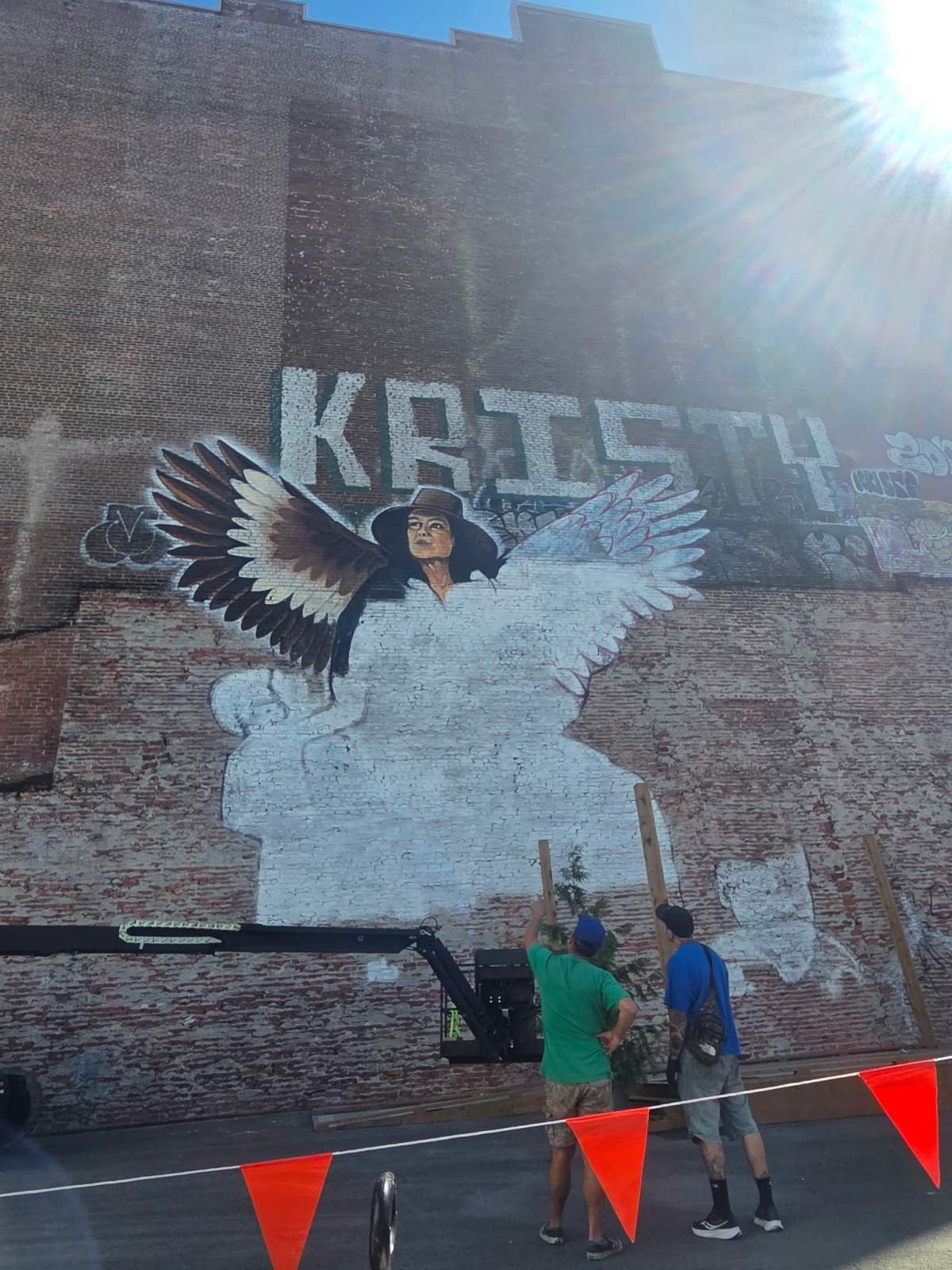 Before he died in April 2025, it was Trey Helten’s dream to transform the wall on the Balmoral site, which is awaiting redevelopment as social housing, into a community mural.