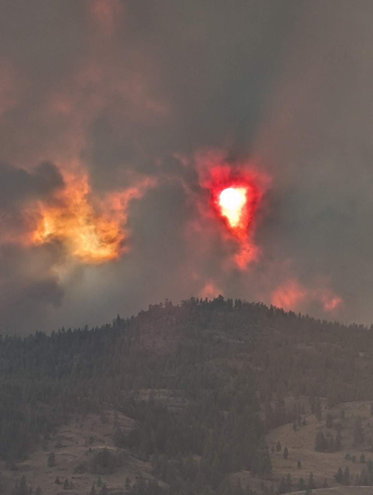 This was taken around the start of the Bald Range fire, at 5:30 p.m. on Aug. 7