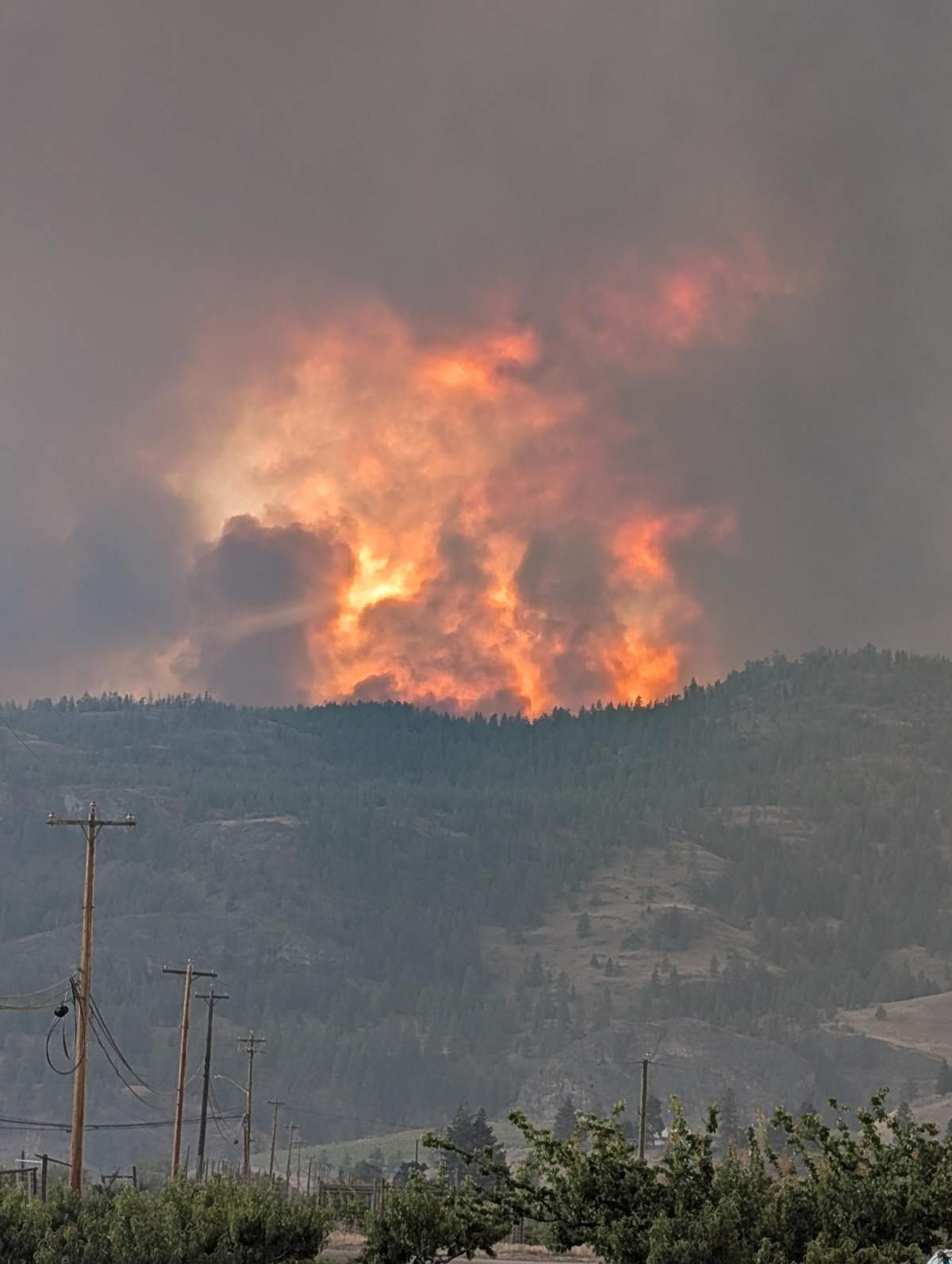 This photo was taken around the start of the Bald Range fire, at 5:30 p.m. on Aug. 7