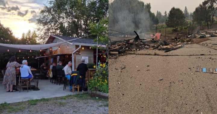 Before and after photos show home, music venue lost to B.C. wildfire