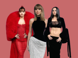 Lisa, Taylor Swift and Charli xcx at the MTV VMAs 2026