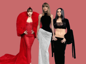 Lisa, Taylor Swift and Charli xcx at the MTV VMAs 2026.