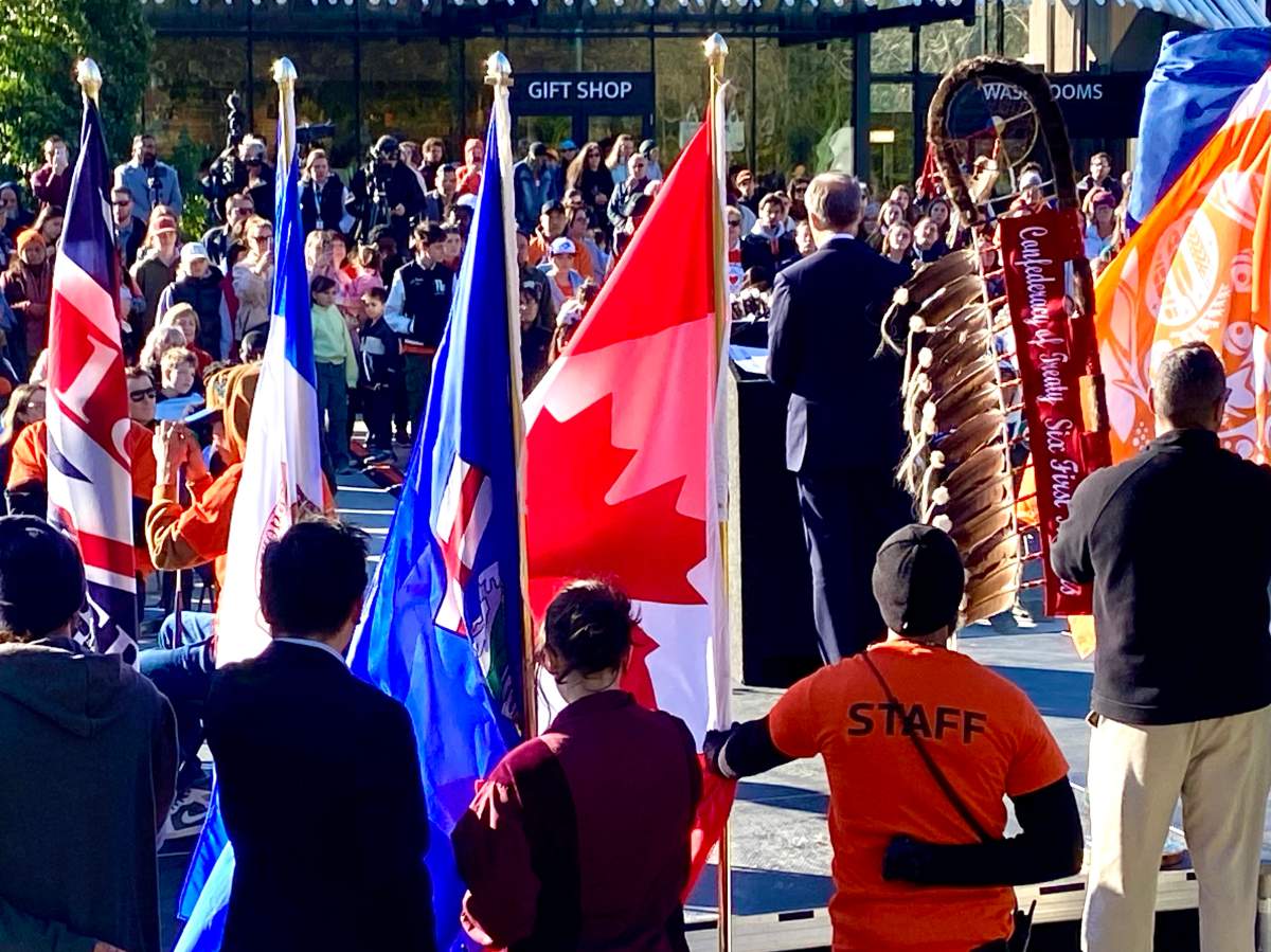 Prime Minister Mark Carney attends the National Day for Truth and Reconciliation event at Fort Edmonton Park, on Wednesday September 30, 2026.