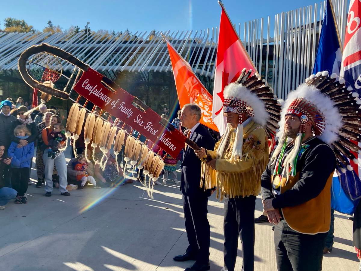 Prime Minister Mark Carney attends the National Day for Truth and Reconciliation event at Fort Edmonton Park, on Wednesday September 30, 2026.