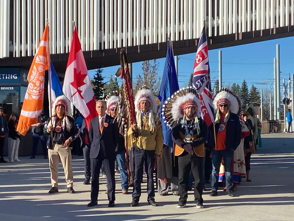 Prime Minister Mark Carney attends the National Day for Truth and Reconciliation event at Fort Edmonton Park, on Wednesday September 30, 2026.