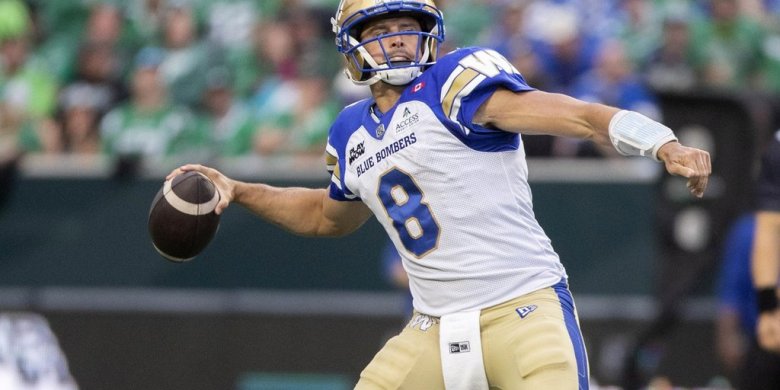 Winnipeg Blue Bombers QB Zach Collaros misses first practice back from bye week