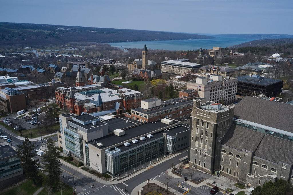 The Cornell University campus in Ithaca, New York, US, on Tuesday, April 11, 2023