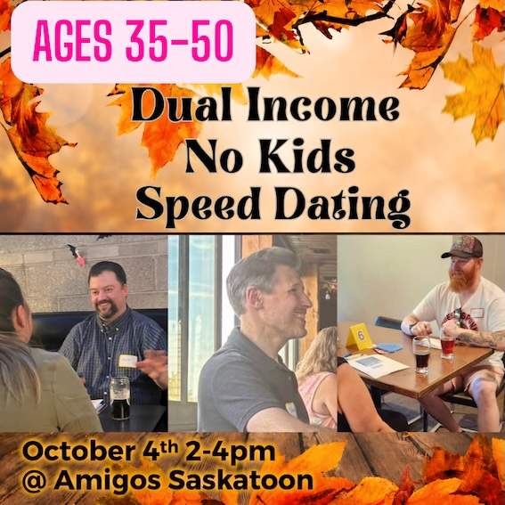 Saskatoon Special Event: Dual Income No Kids Speed Dating: Ages 35-50 - image