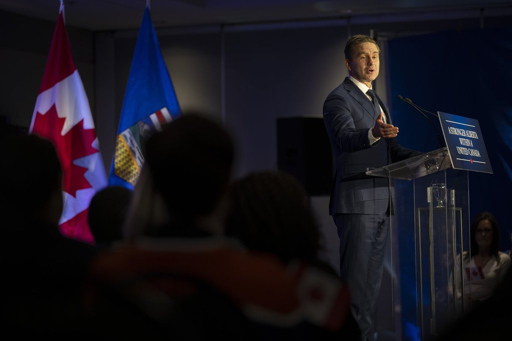 „Раздялата няма да реши проблемите“: Poilievre говори в Алберта преди референдума