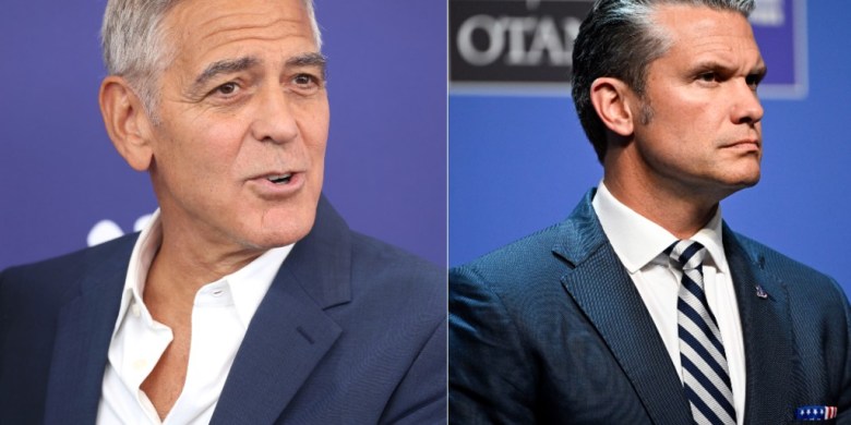 George Clooney calls out Pete Hegseth for mocking Canadian military cadets