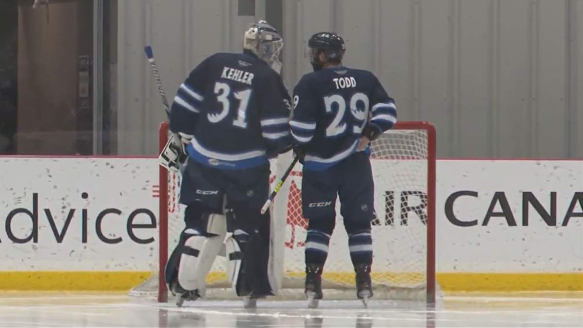 Cole Kehler with the Manitoba Moose.