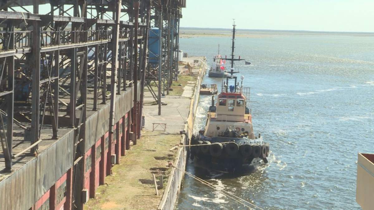 Upgrades are ongoing at the Port of Churchill. Large sinkholes on the wharf are also slated for repair.