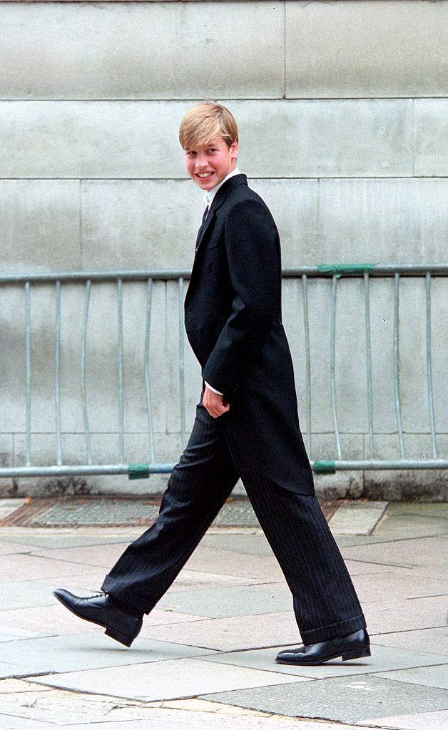 FILE: 6th September, 1995: Prince William at Eton to register at the college and also to check into Manor House where he will live while he is at the college.