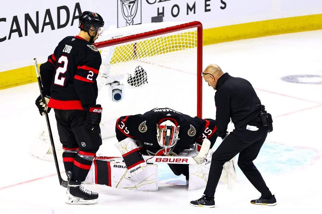 Senators place goalie Ullmark on injured reserve