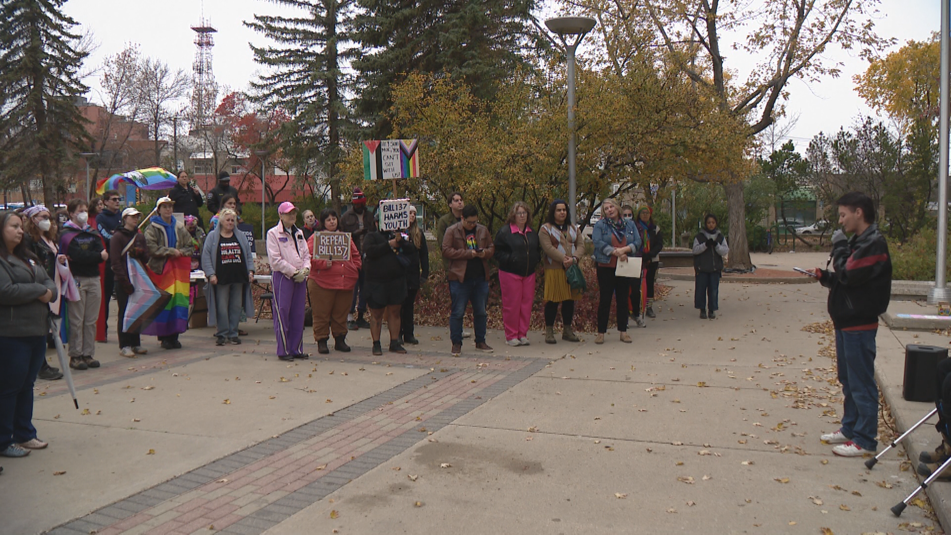Saskatchewan rallies against Bill 137 for 3-year anniversary.