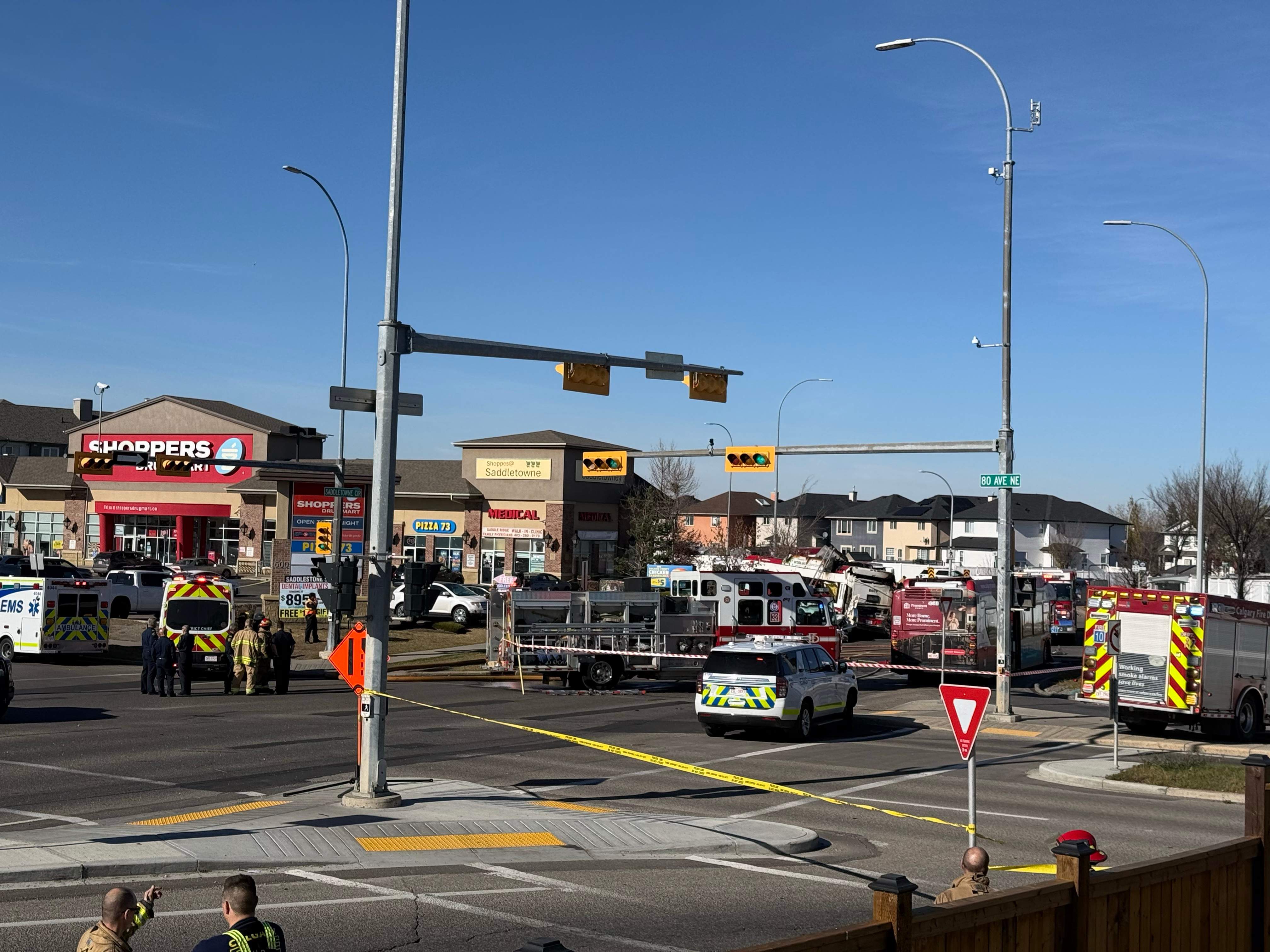 Calgary transit bus crash and fire leaves three dead, at least 10 injured