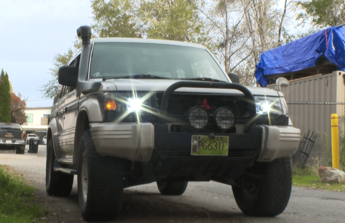 Chris's Mitsubishi was parked at the Kelowna airport when the fuel was siphoned out of it