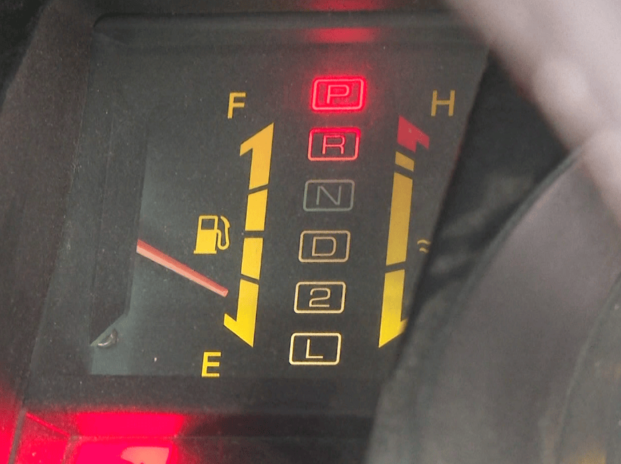 This is Chris's car; he doesn't keep large amounts of fuel in it since he was robbed