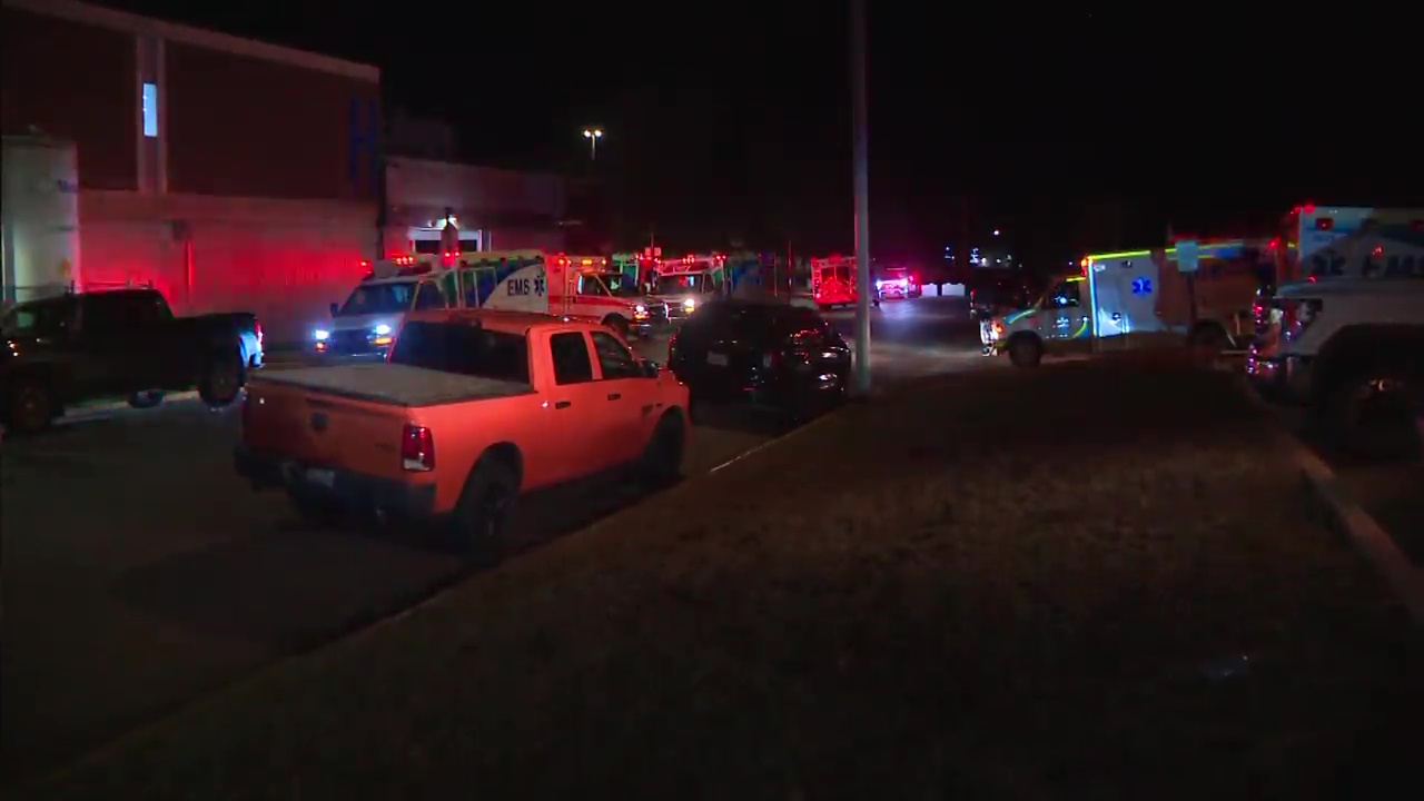 Emergency crews staging near CFB Wainwright in central Alberta on Saturday, October 17, 2026.