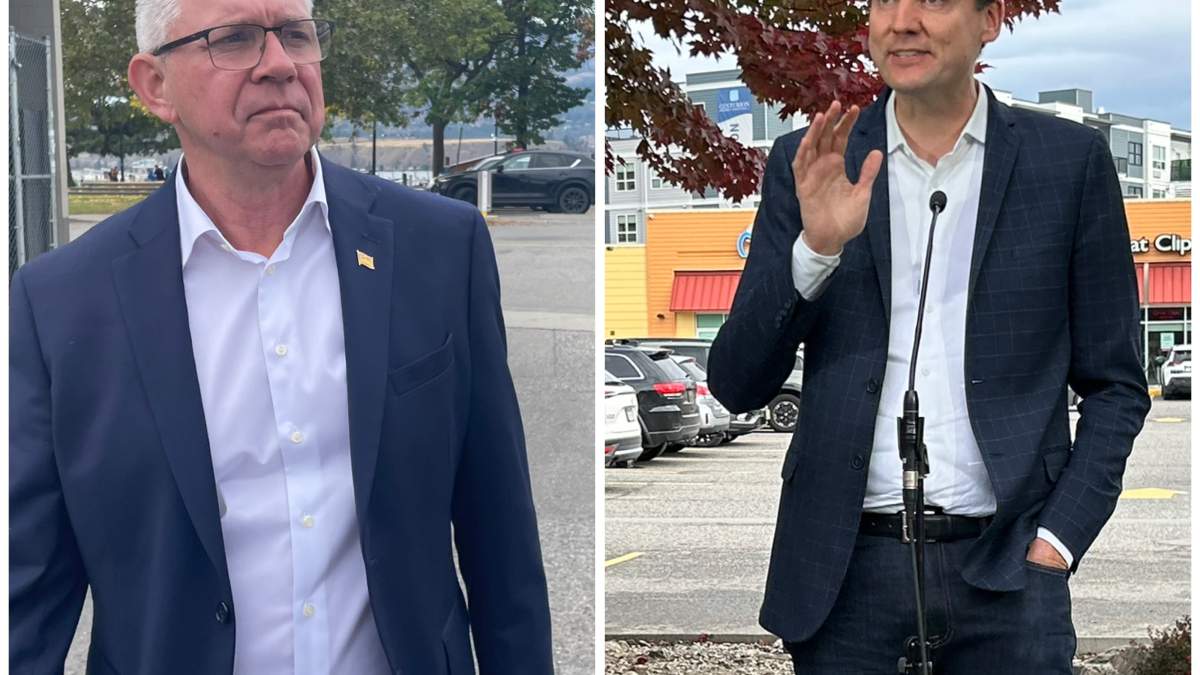 BC NDP and Conservative leaders campaign in the Okanagan