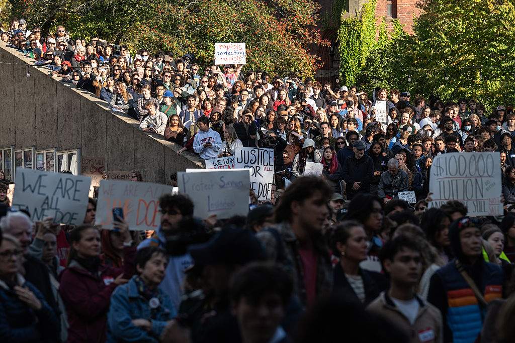 Cornell students protest school’s response to gang rape allegations