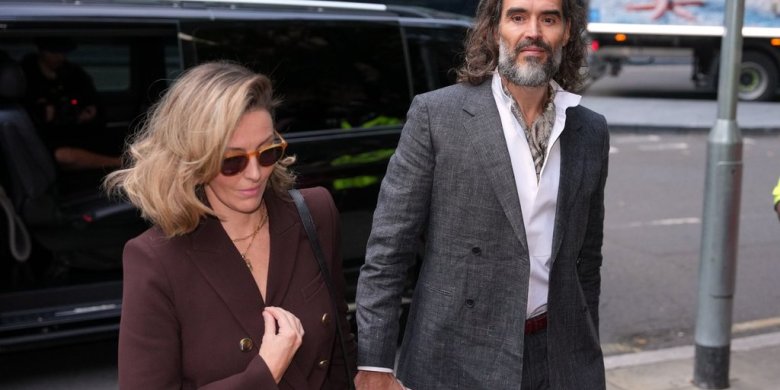 Russell Brand appears in a London court for trial on rape and sexual assault charges