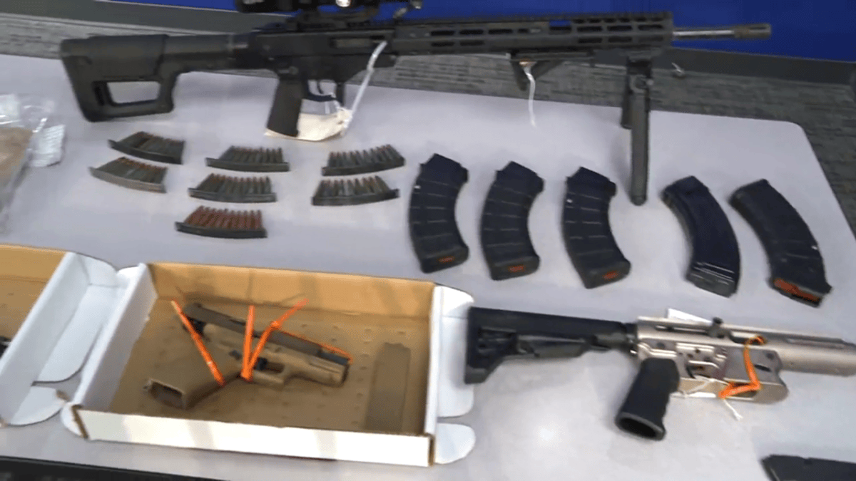 Some of the items seized during the extortion campaign.