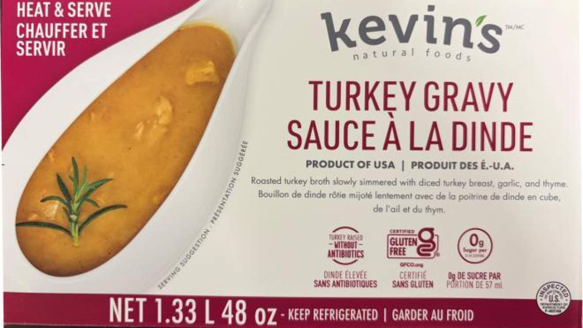 Turkey gravy brand recalled due to undeclared mustard