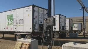 Work at Canada's largest helium purification facility began Thursday, after 13 months of preparations.